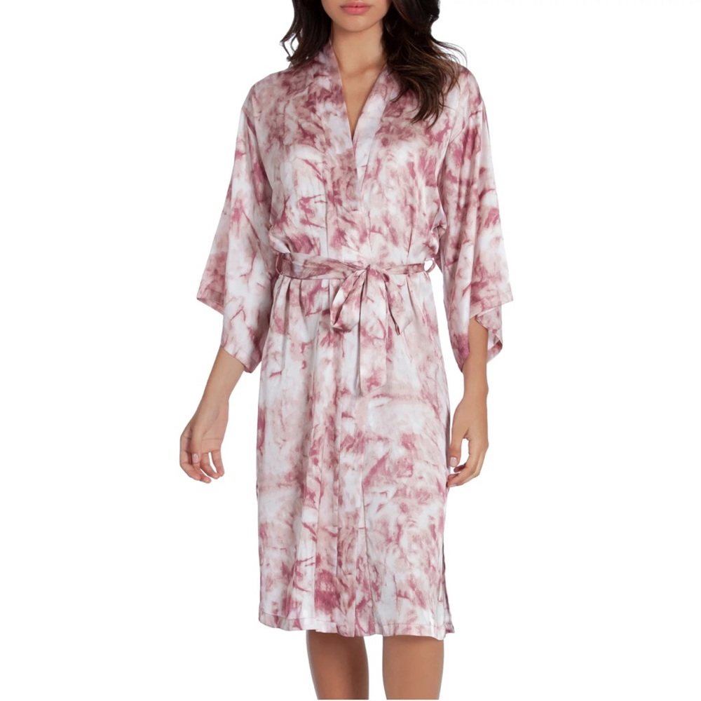 Midnight Bakery Satin Tie Dye Robe